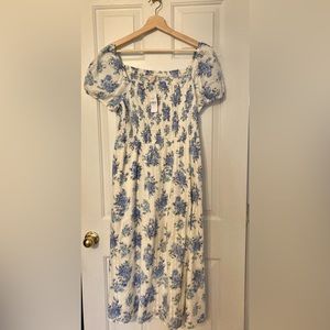 NWT LOFT Dress in Blue/White